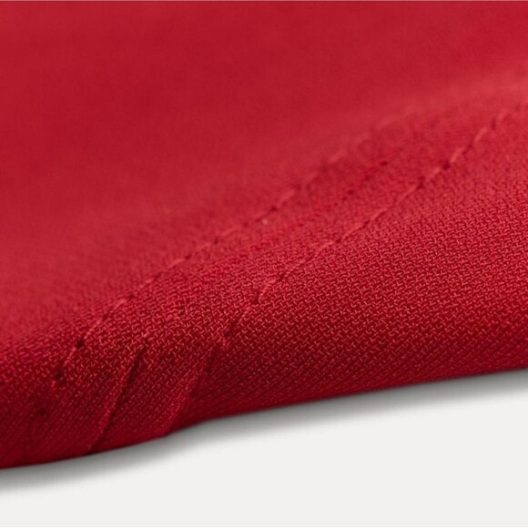 NWT Zara Front Slit Midi Dress in Bold Red, Size Medium - Picture 9 of 12